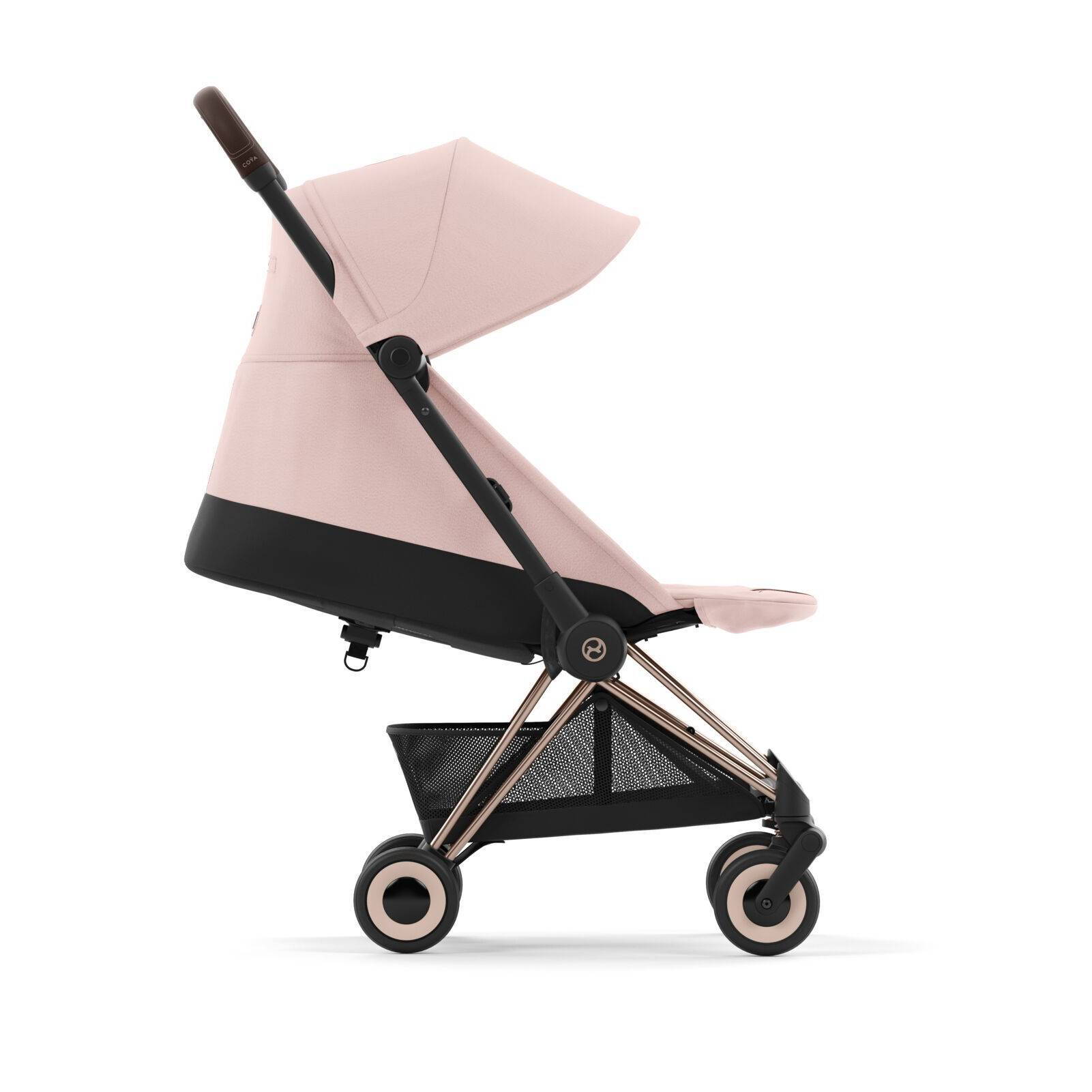 Коляска прогулянкова Cybex Coya Rose Gold, рожева бік