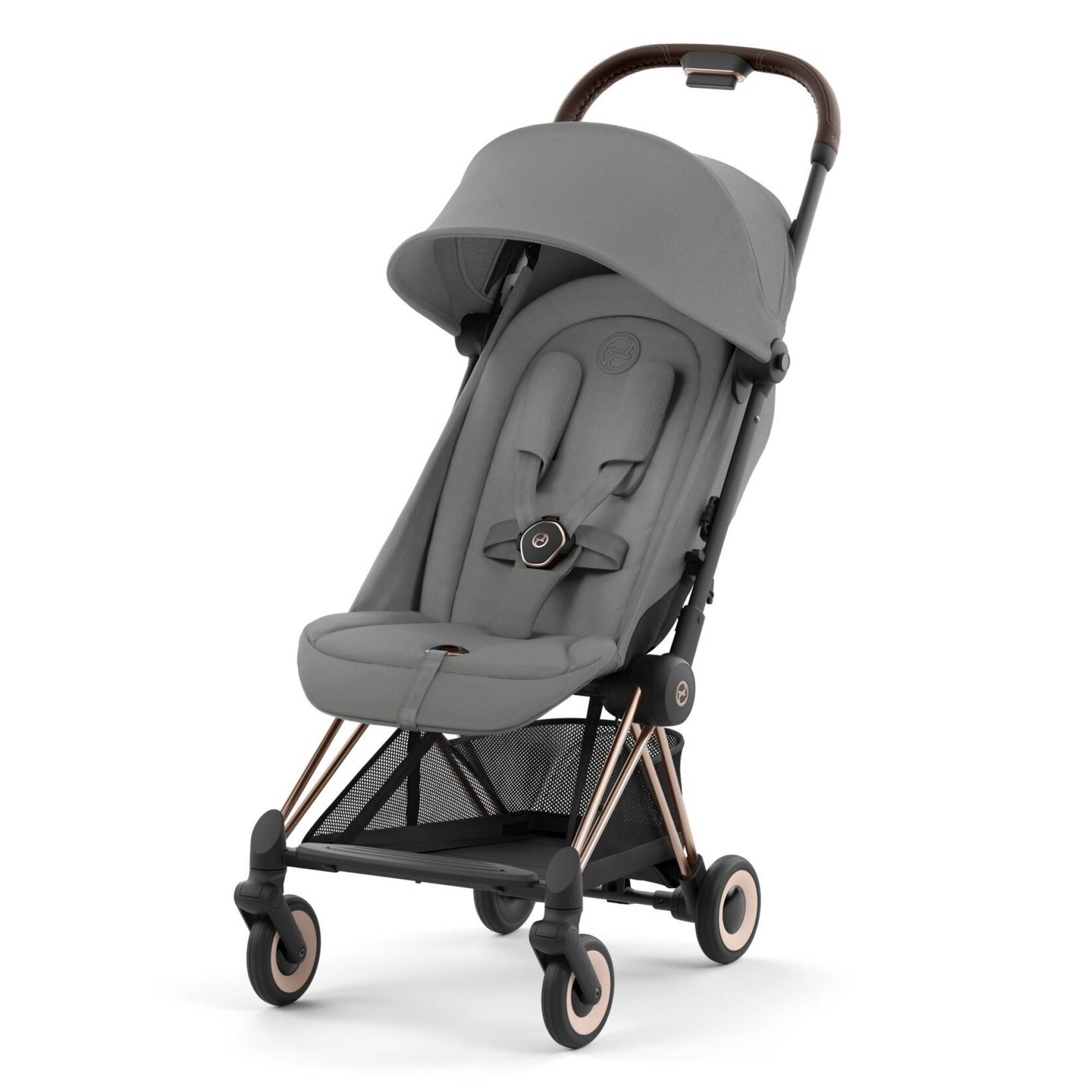 Коляска прогулянкова Cybex Coya Rose Gold, сіра