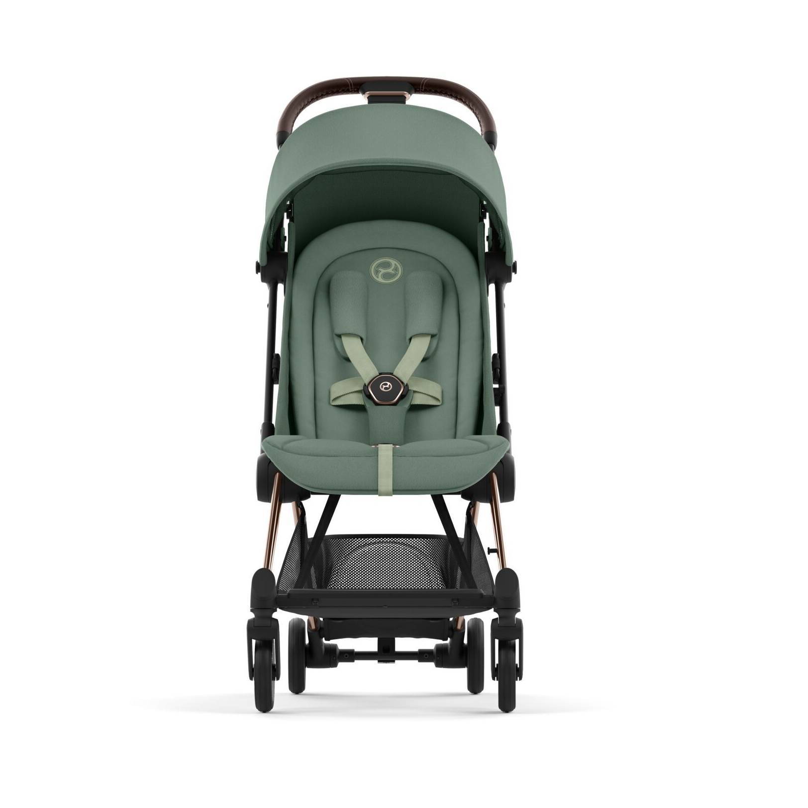 Коляска прогулянкова Cybex Coya Rose Gold, зелена прямо