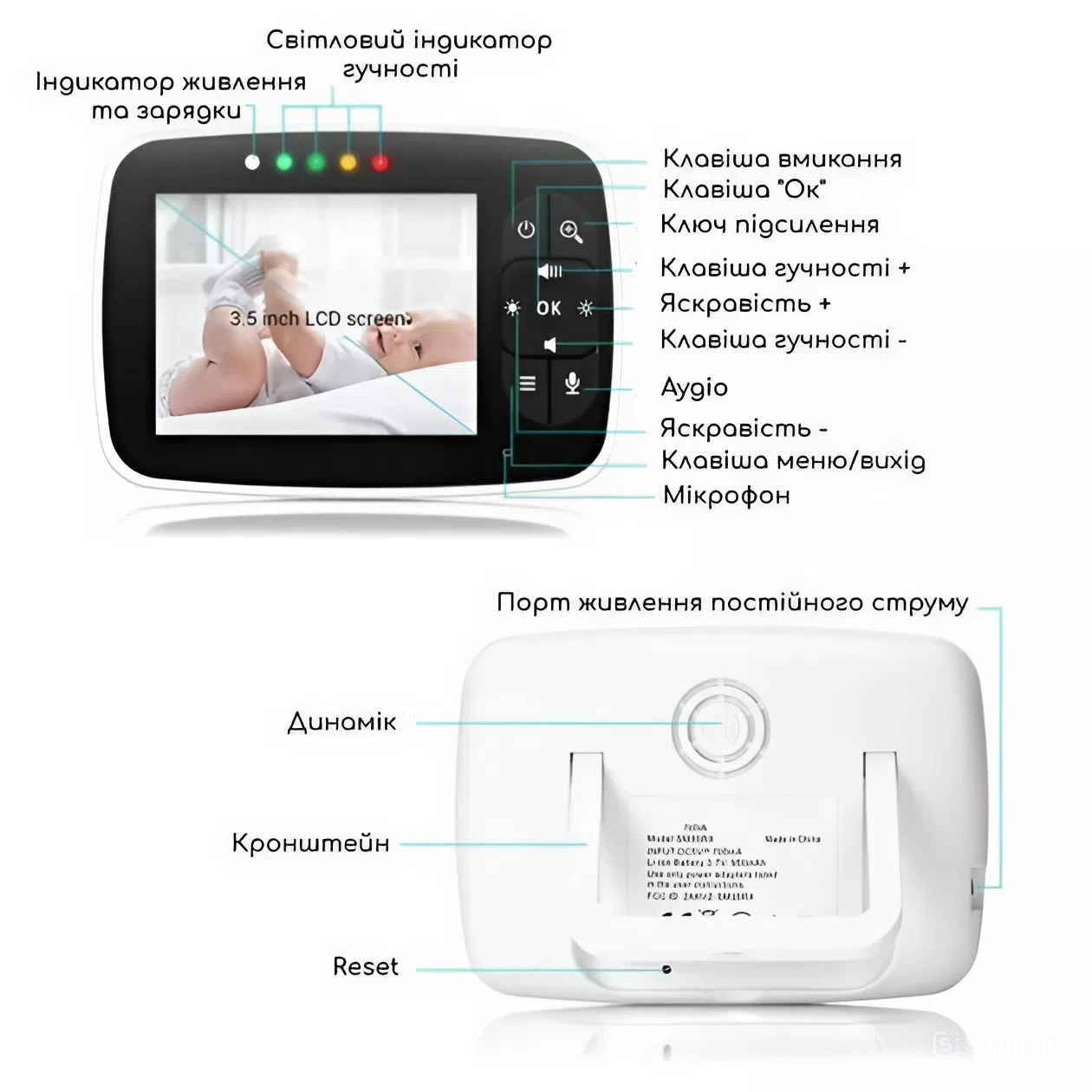 Видеоняня Baby Monitor SM-35 