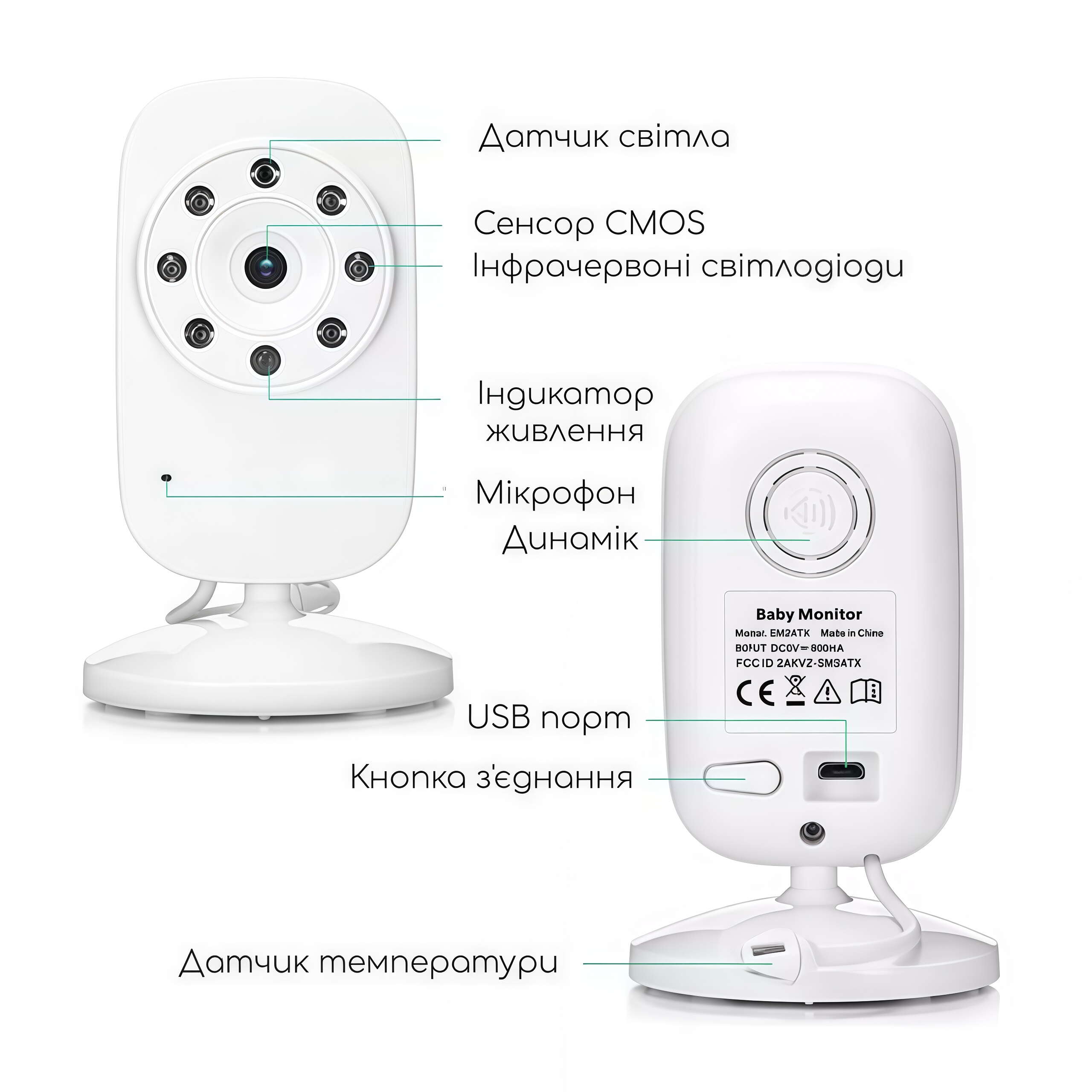  Видеоняня Baby Monitor SM-35 Детали