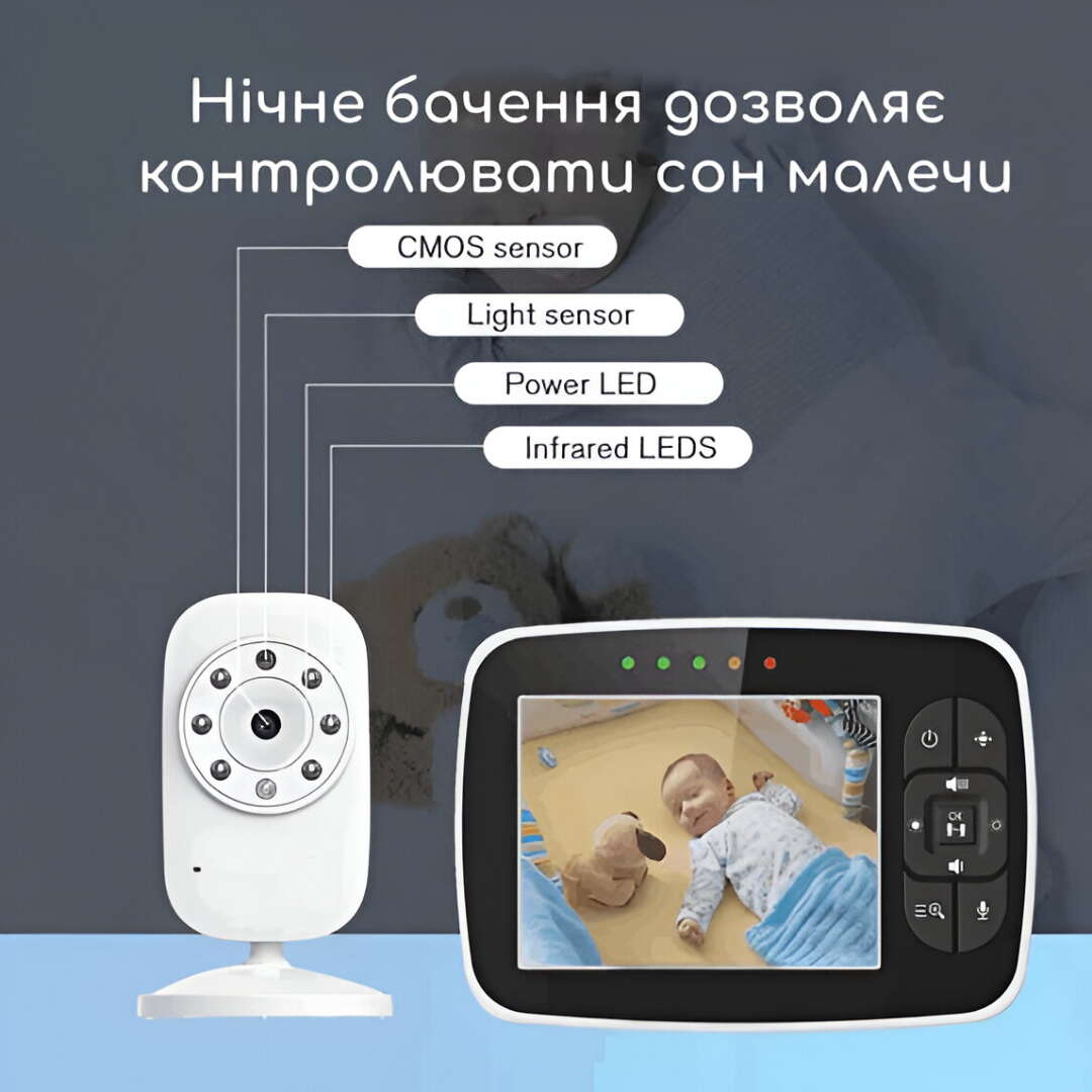 Видеоняня Baby Monitor SM-35 Ночной режим