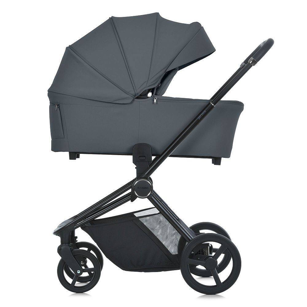 Коляска 2 в 1 ME 1091-1 PERSONA Rock Gray El Camino, серая сторона