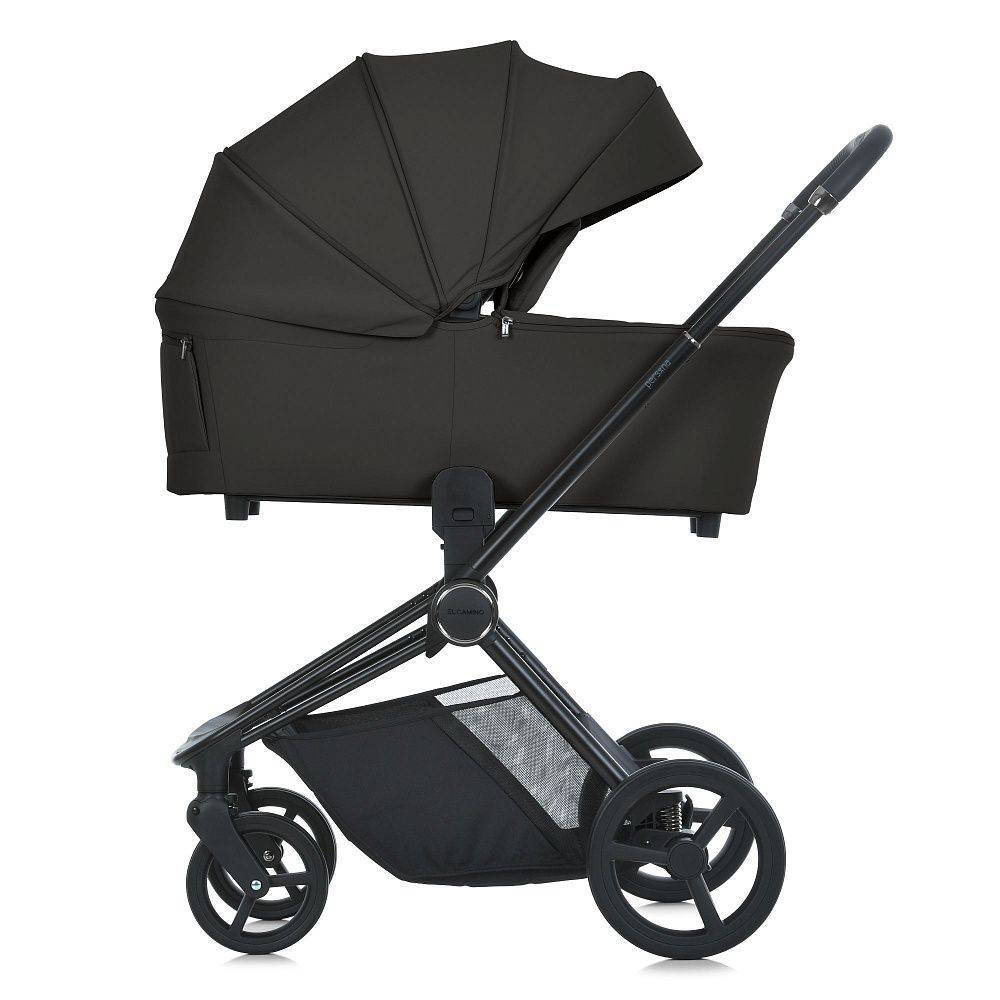 Коляска 2 в 1 ME 1091-1 PERSONA Total Black El Camino, черная сторона