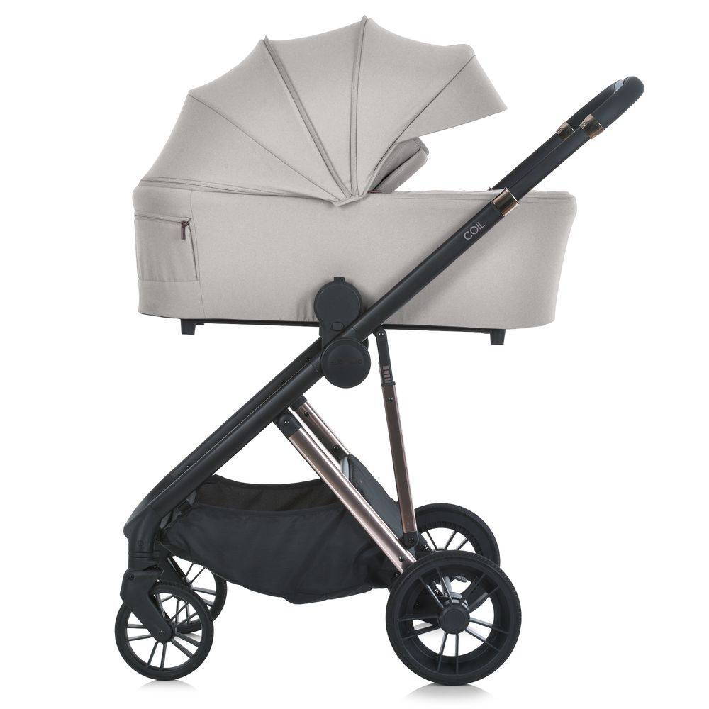 Коляска 2 в 1 ME 1190 Cloud Beige El Camino, бежева бік