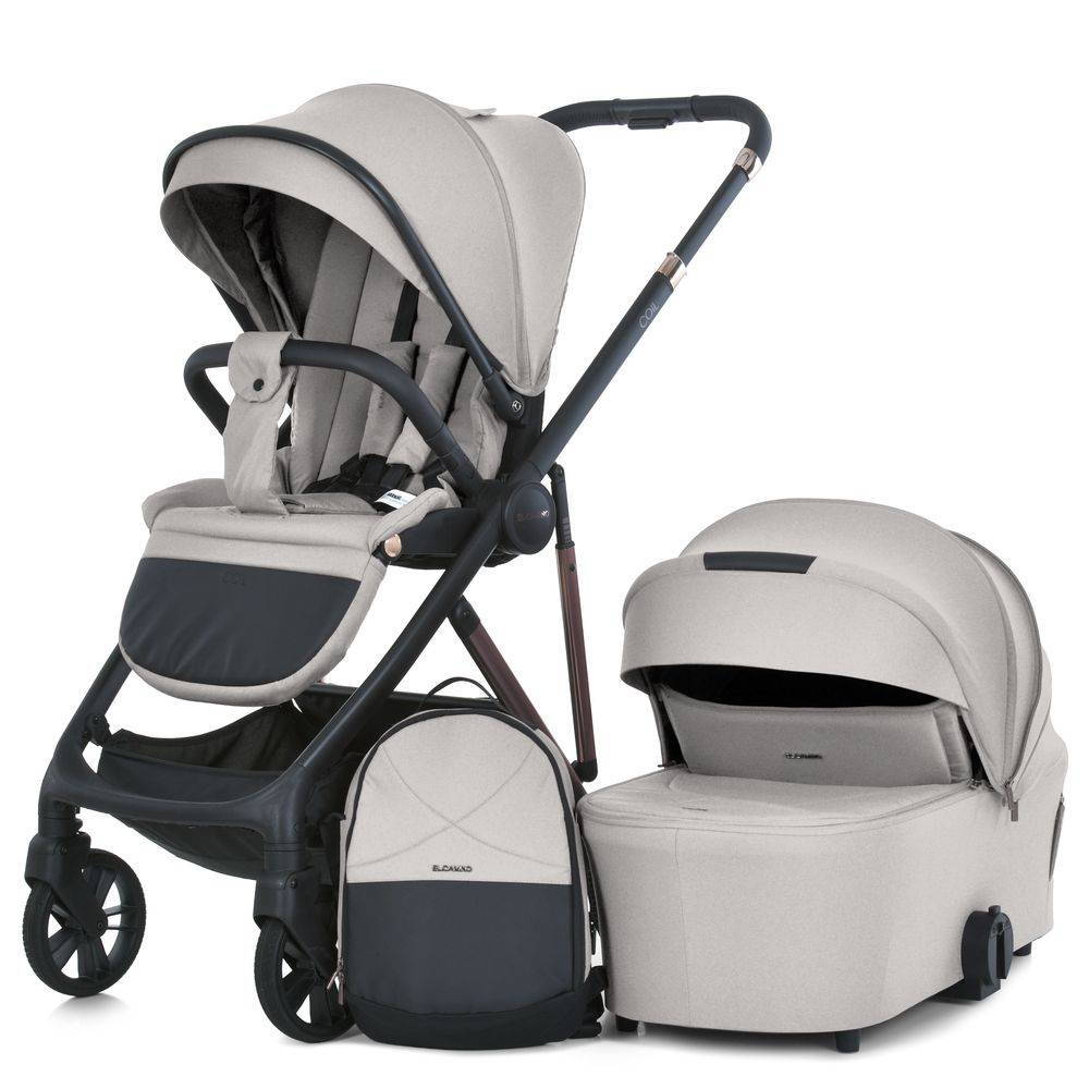 Коляска 2 в 1 ME 1190 Cloud Beige El Camino, бежева компл