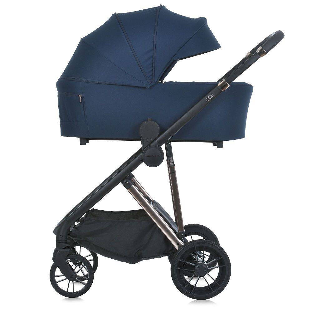 Коляска 2 в 1 ME 1190 Iris Blue El Camino, синя бік|
