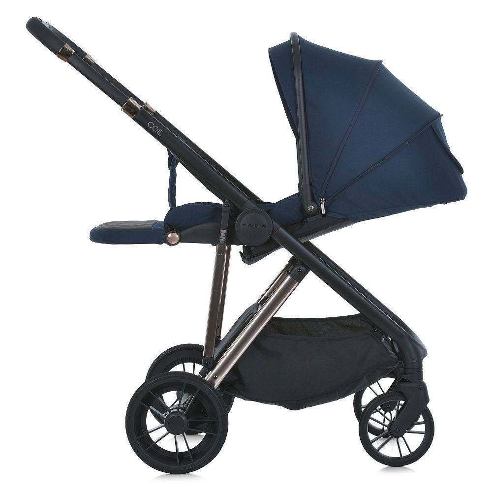 Коляска 2 в 1 ME 1190 Iris Blue El Camino, синя розложена|