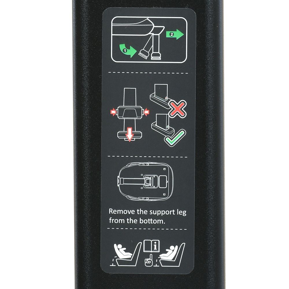 База i-FIX ME 1110 El Camino 360° з опорною ногою для автокрісла 0+
