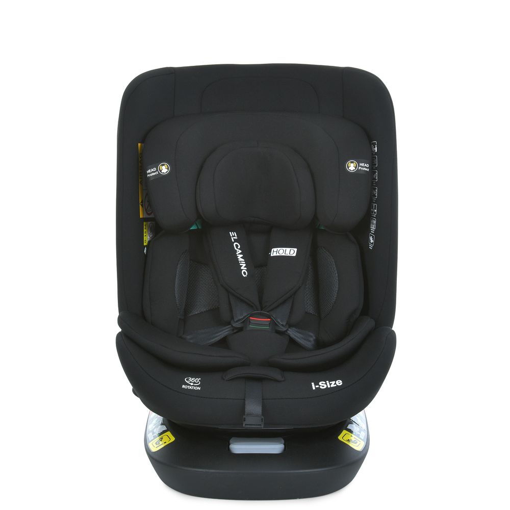 Автокрісло i-Hold ME 1188 El Camino чорне для дітей 0+/1/2/3 з регульованим підголівником