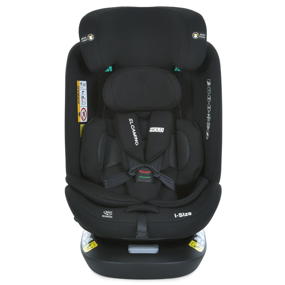 Автокрісло i-Hold ME 1188 El Camino чорне для дітей 0+/1/2/3 з регульованим підголівником