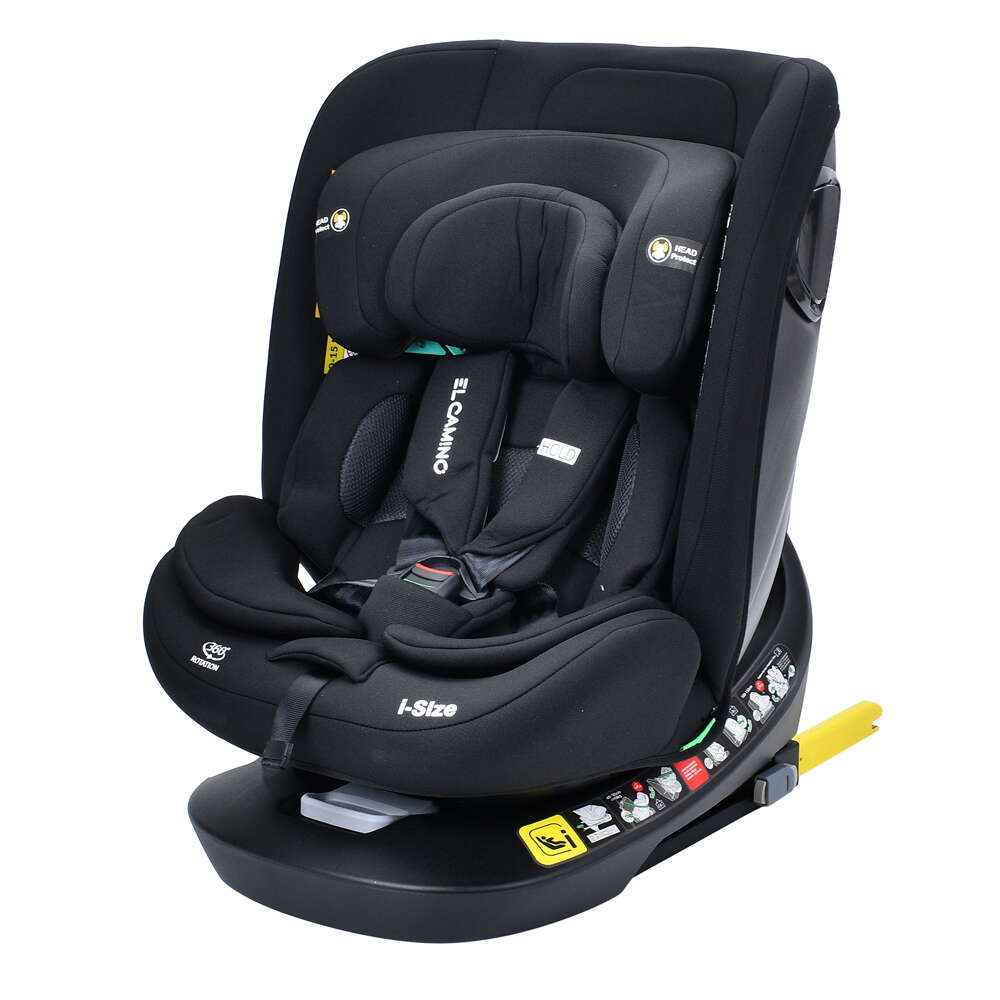 Автокрісло i-Hold ME 1188 El Camino чорне для дітей 0+/1/2/3 з регульованим підголівником