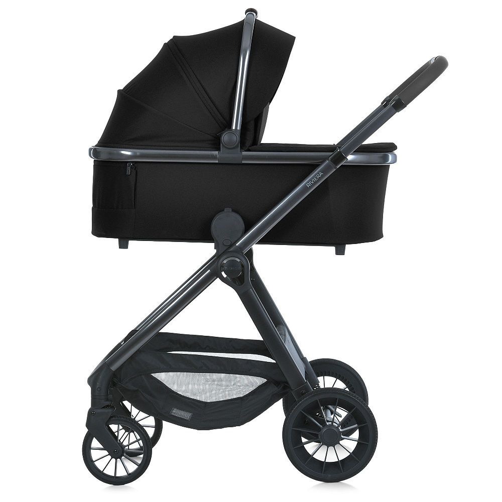 Коляска 2 в 1 ME 1183 Jet Black El Camino, черная сторона