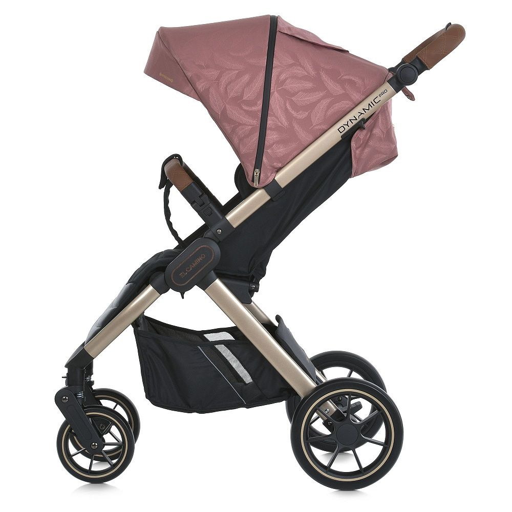 Коляска прогулянкова ME 1053G-2 DYNAMIC Pink El Camino, рожева бік