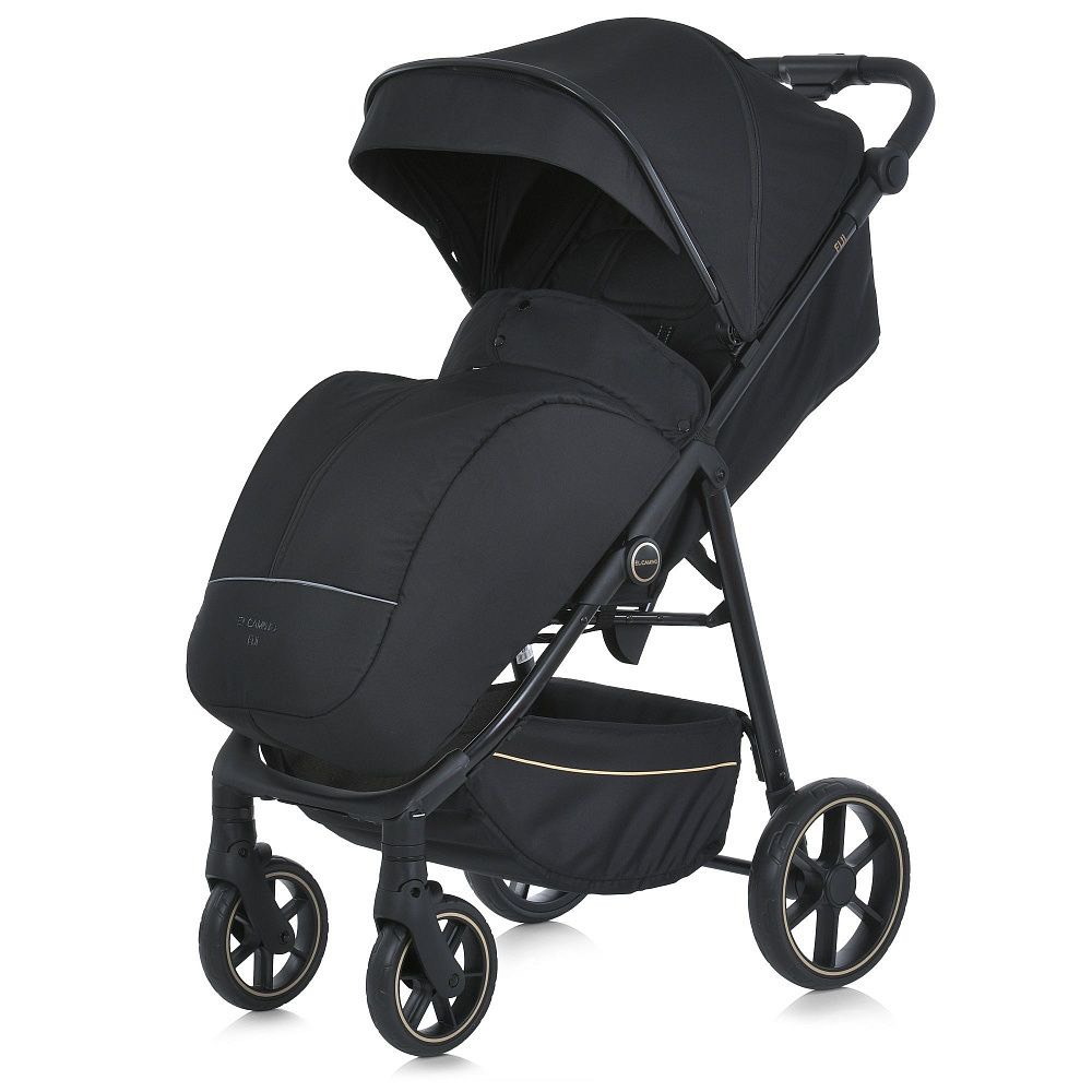 Коляска прогулянкова ME 1113-2 FIJI Black Matt El Camino, чорна чохол