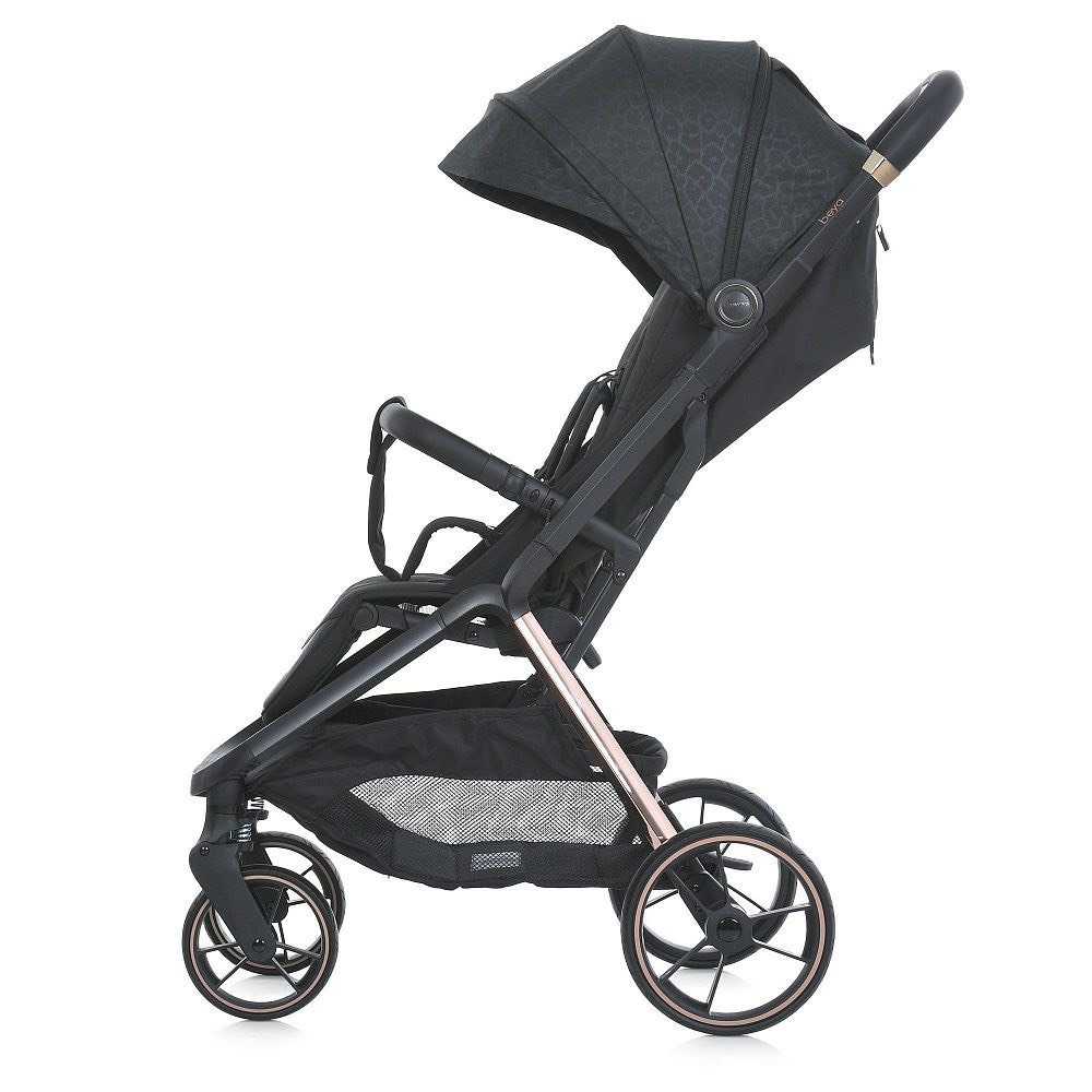 Коляска прогулочная ME 1127-G BEYA Black El Camino, черная сторона