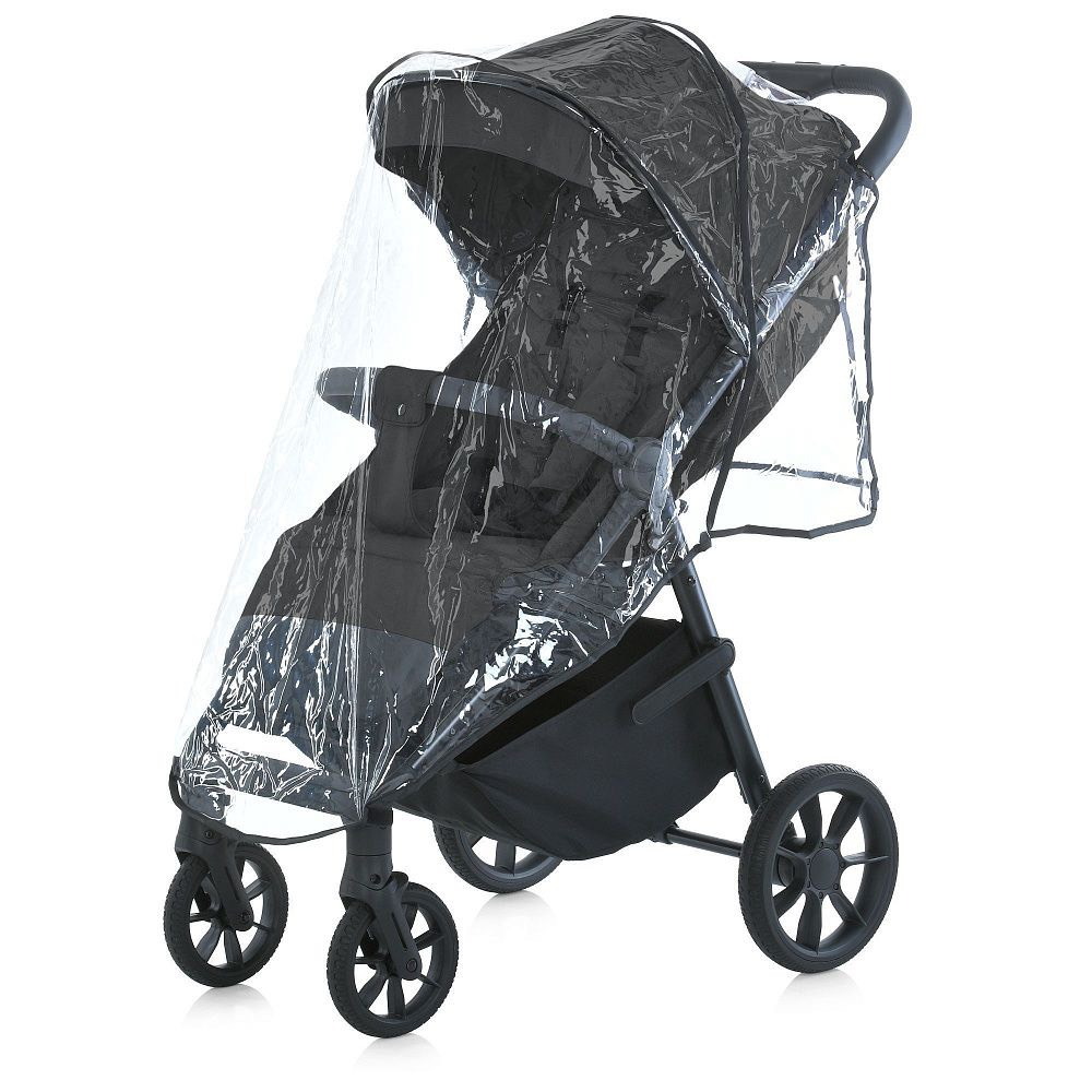 Коляска прогулянкова ME 1182 MALTA Black El Camino, чорна дощ