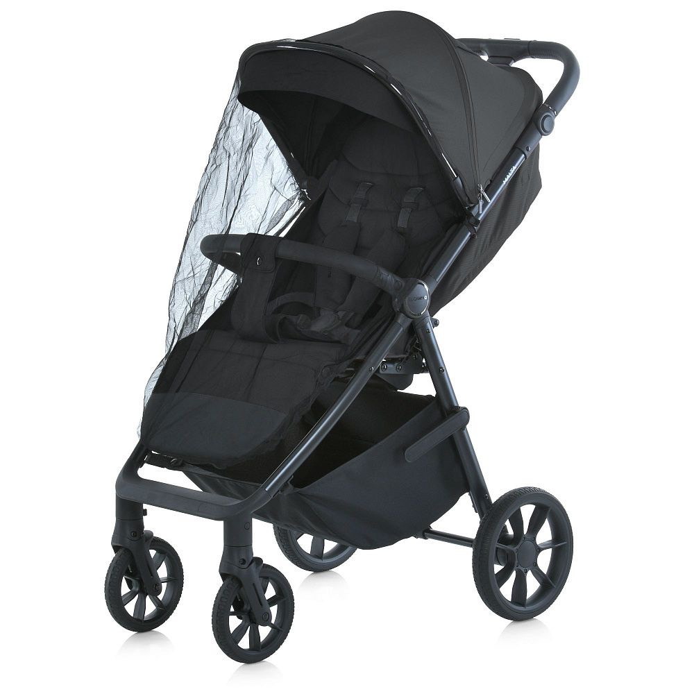 Коляска прогулянкова ME 1182 MALTA Black El Camino, чорна сітка