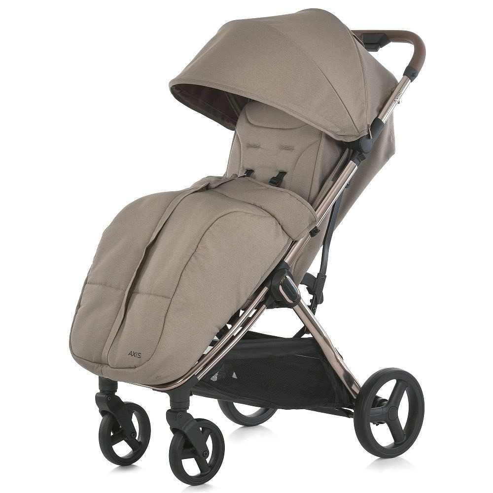Коляска прогулянкова ME 1192 AXIS Chocolate El Camino, бежева чохол