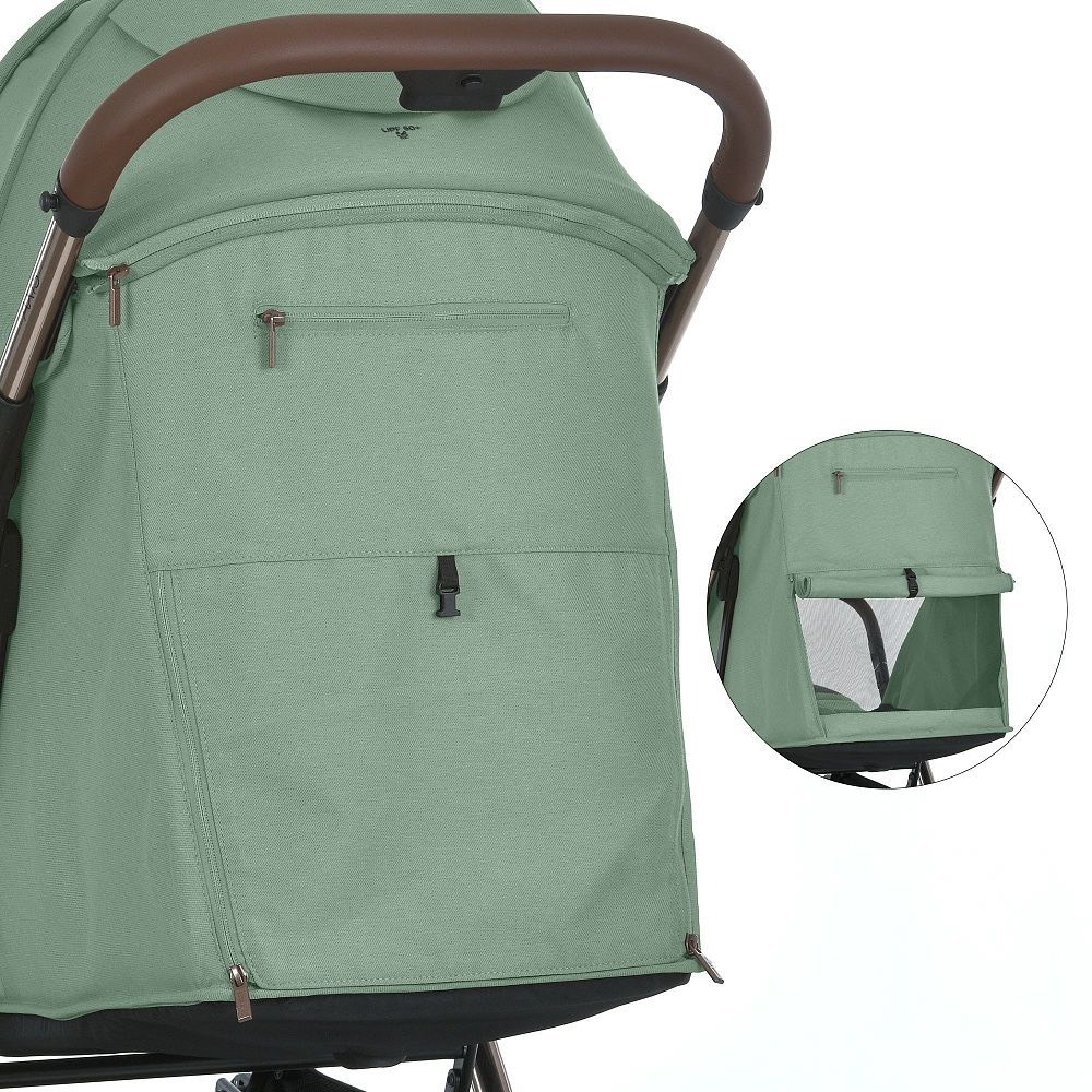 Коляска прогулочная ME 1192 AXIS Green El Camino, зеленая окно