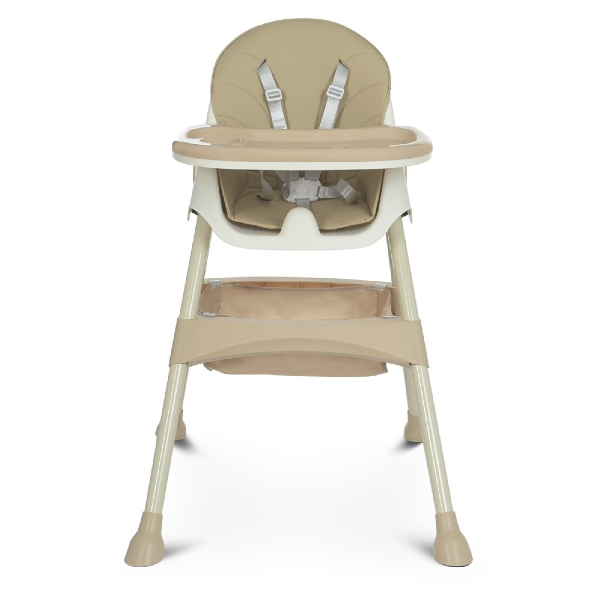 Стільчик для годування Bambi M-4136-2 бежевий з підставкою для ніг та знімним столиком