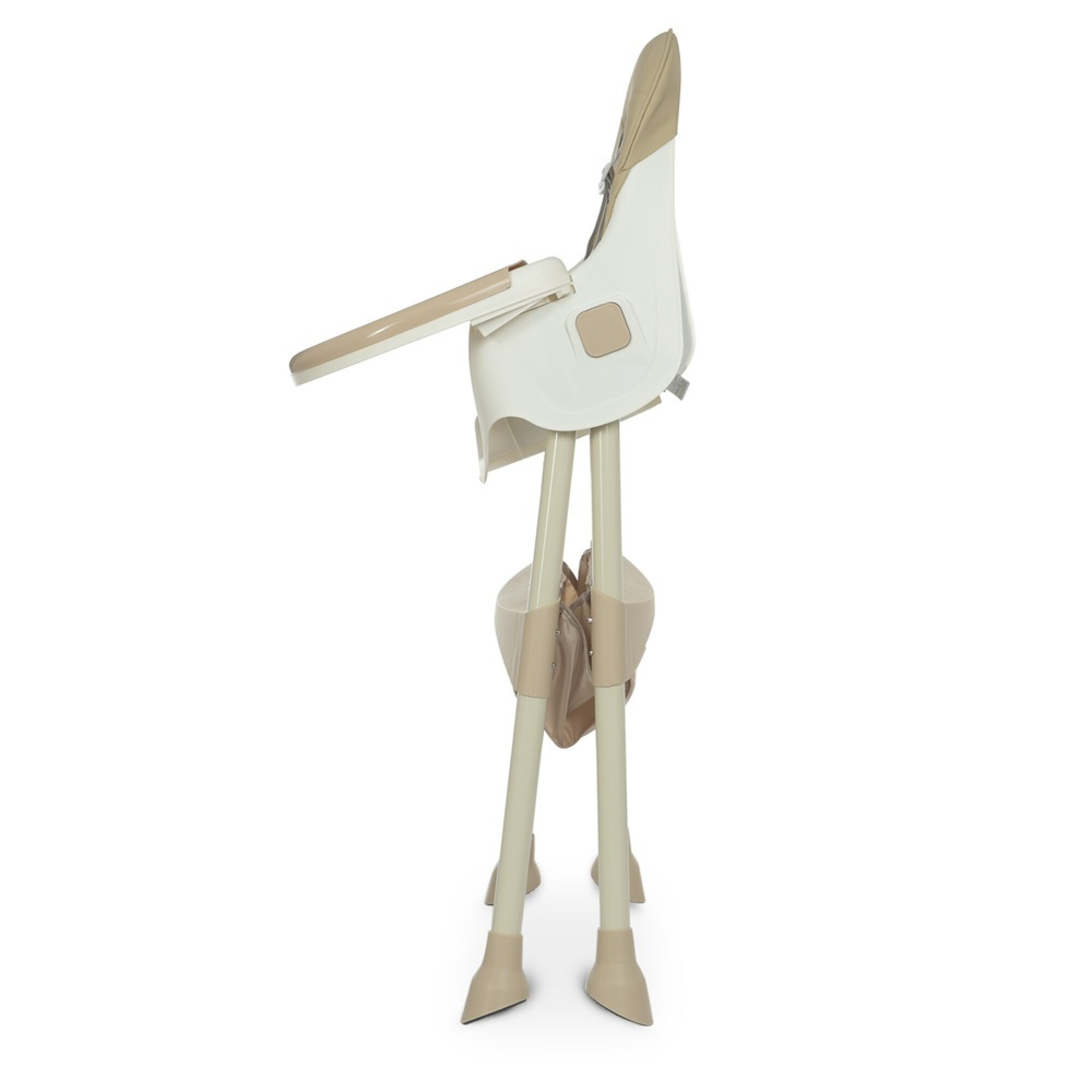 Стільчик для годування Bambi M-4136-2 бежевий з підставкою для ніг та знімним столиком