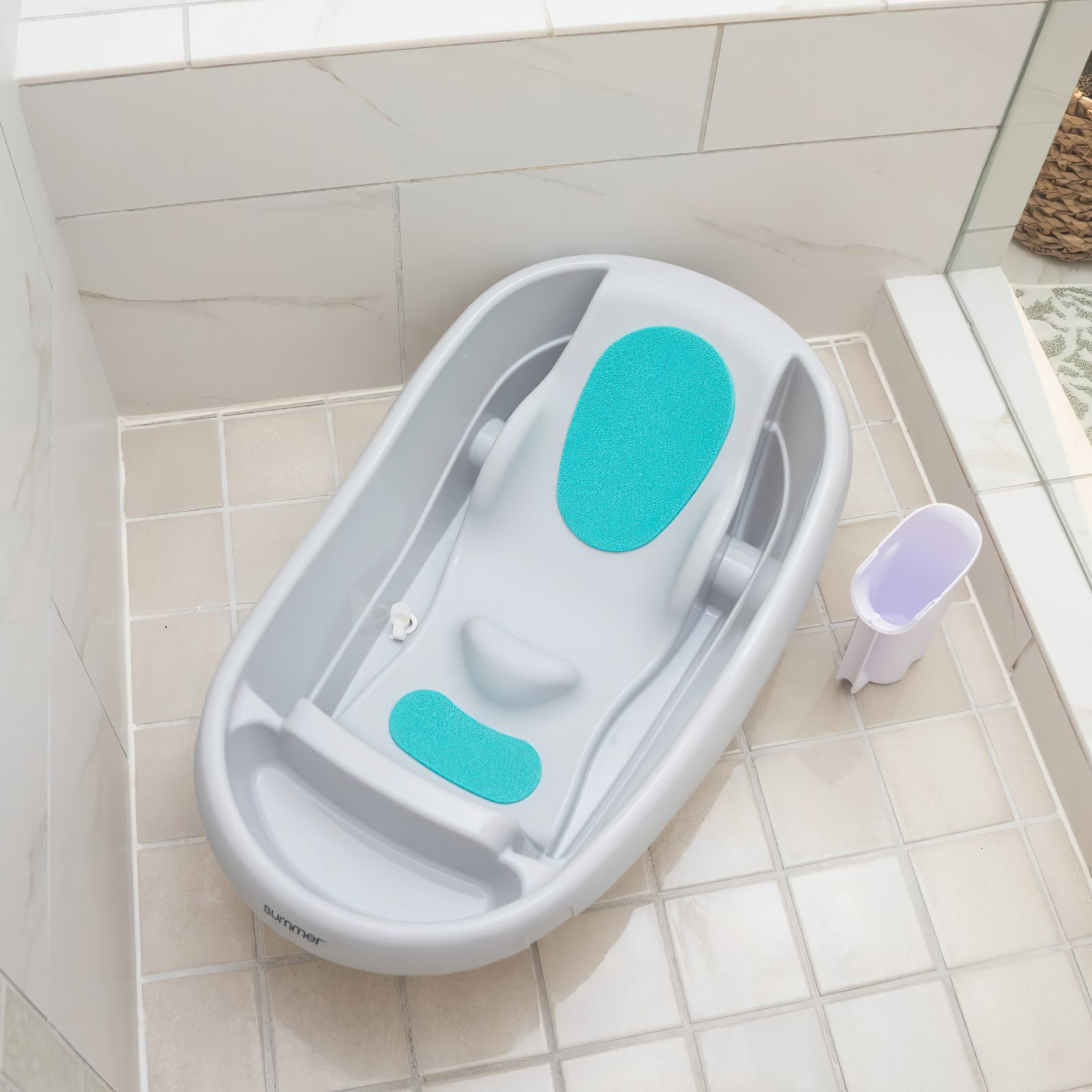 Ванночка 3 в 1 Comfy Clean Ingenuity, серая низ