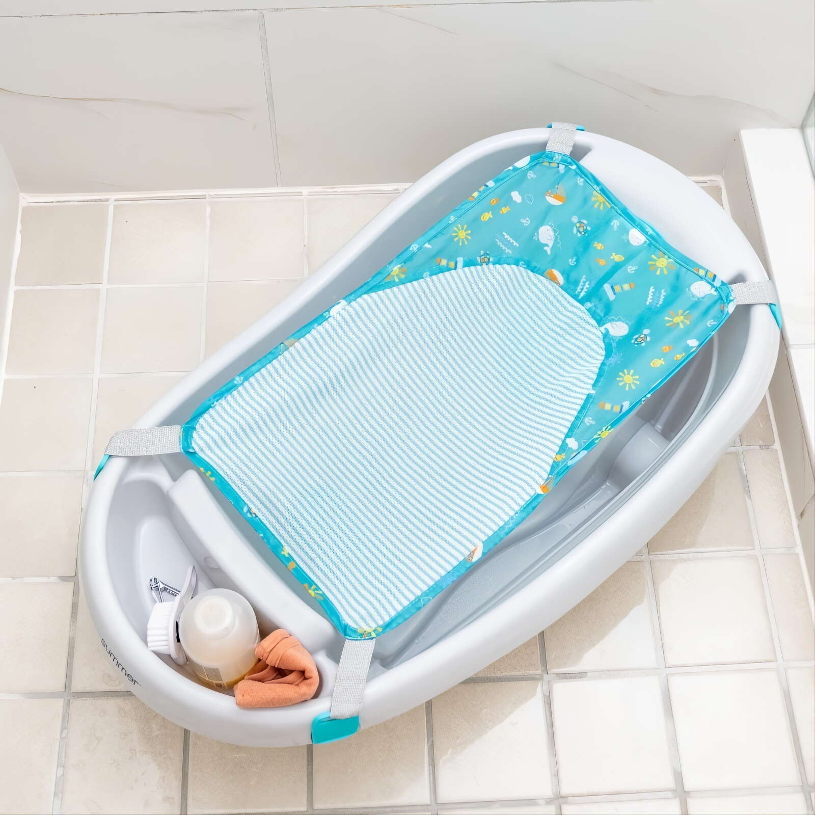 Ванночка 3 в 1 Comfy Clean Ingenuity, серая вкладыш