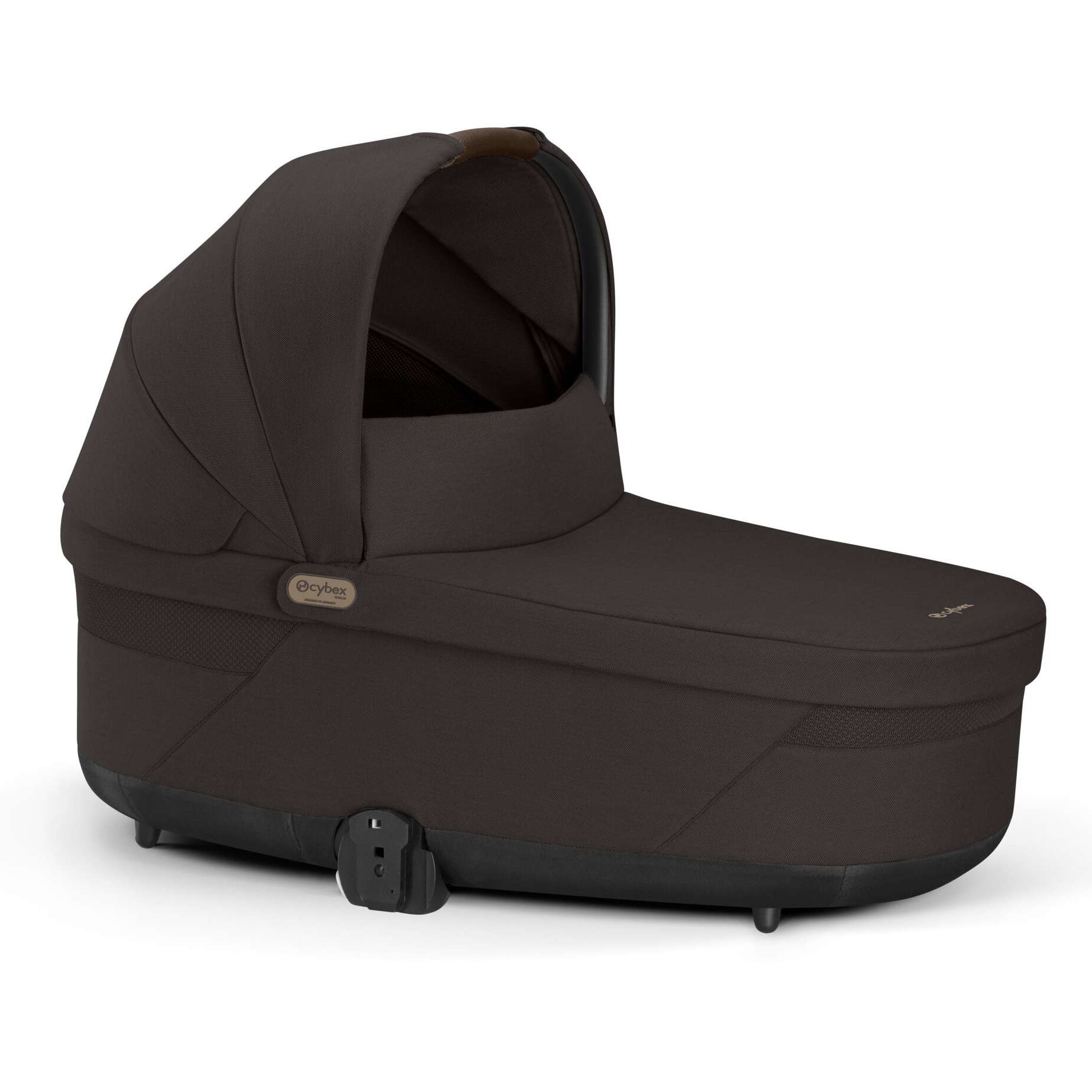 Коляска 2 в 1 Cybex Balios S Lux Chocolate Brown, коричнева люлька чохол