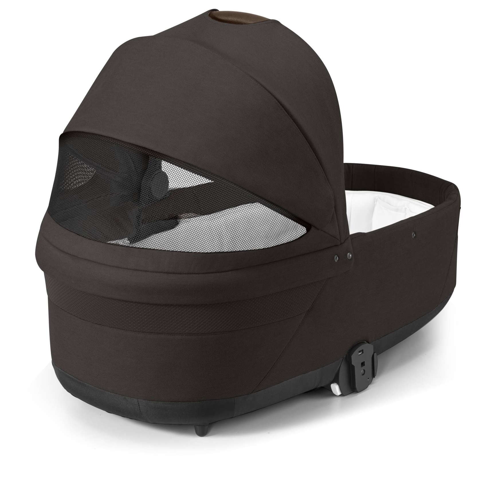 Коляска 2 в 1 Cybex Balios S Lux Chocolate Brown, коричнева люлька вікно