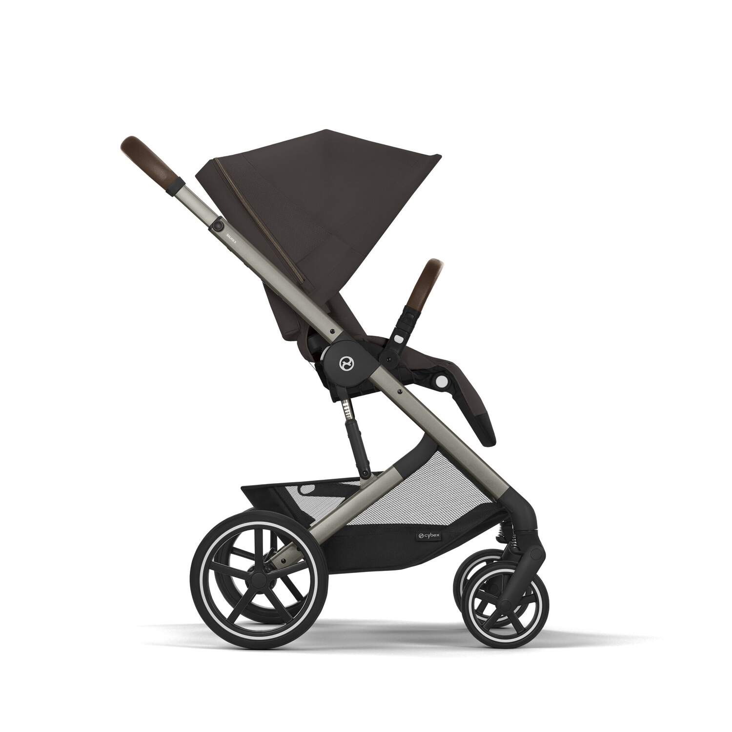 Коляска прогулянкова Cybex Balios S Lux Chocolate Brown, коричнева бампер