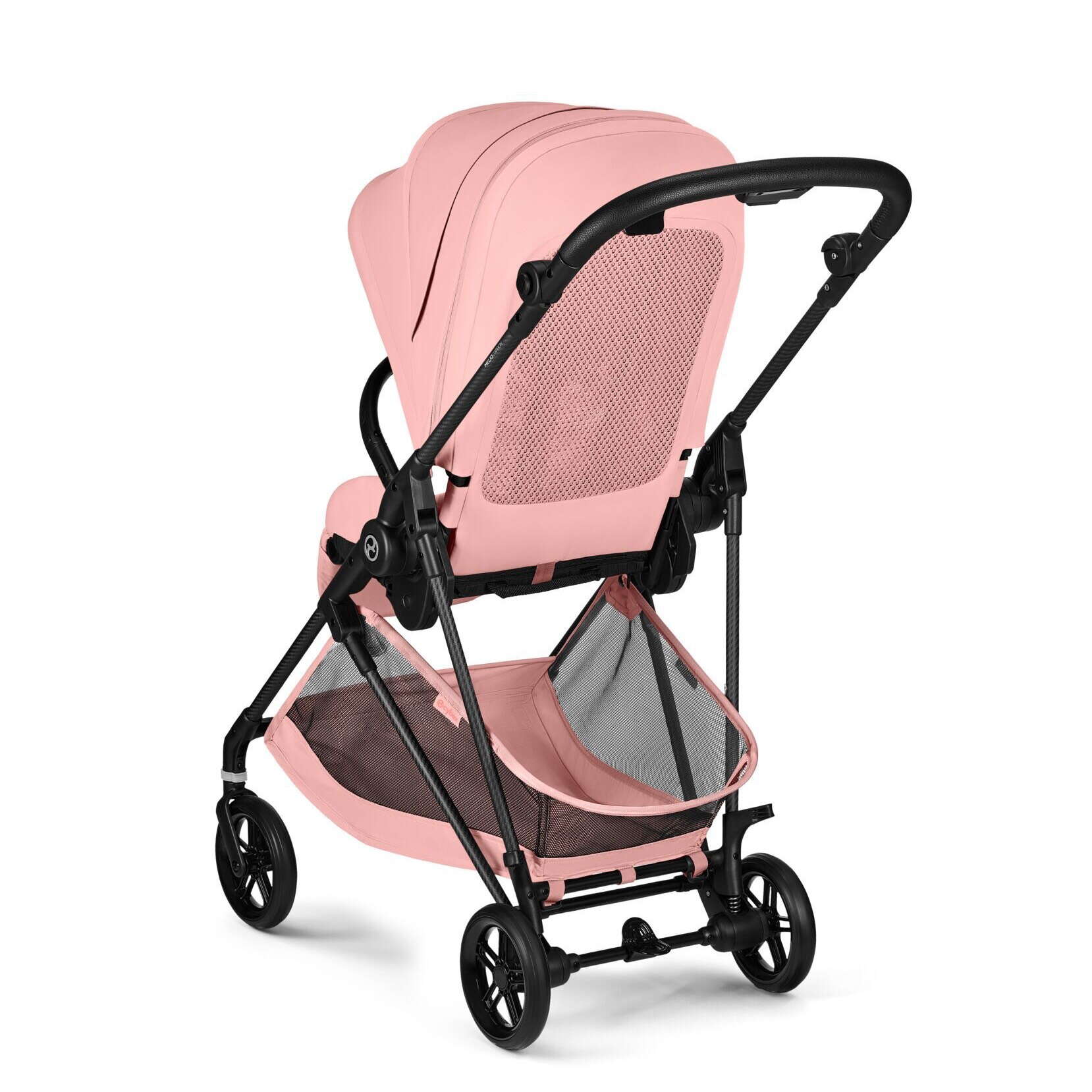 Коляска прогулянкова Cybex Melio Carbon, рожева колеса