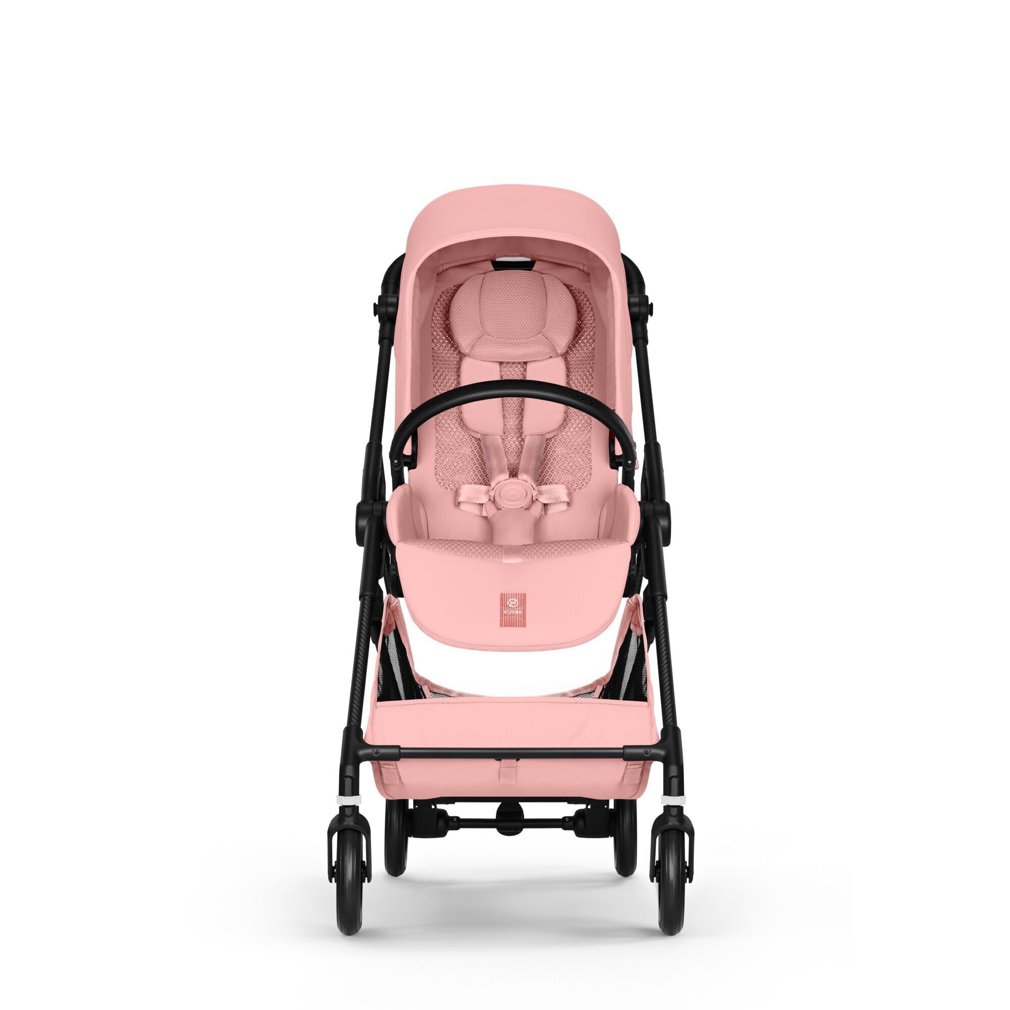 Коляска прогулянкова Cybex Melio Carbon, рожева колеса прямо