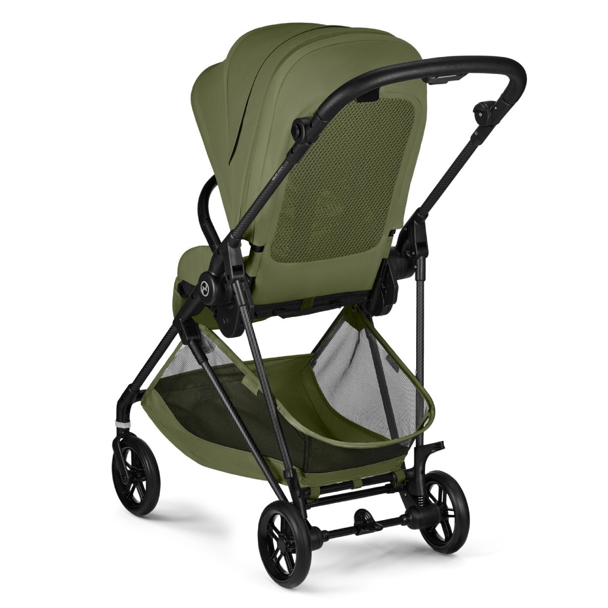 Коляска прогулянкова Cybex Melio Carbon, зелена ручка
