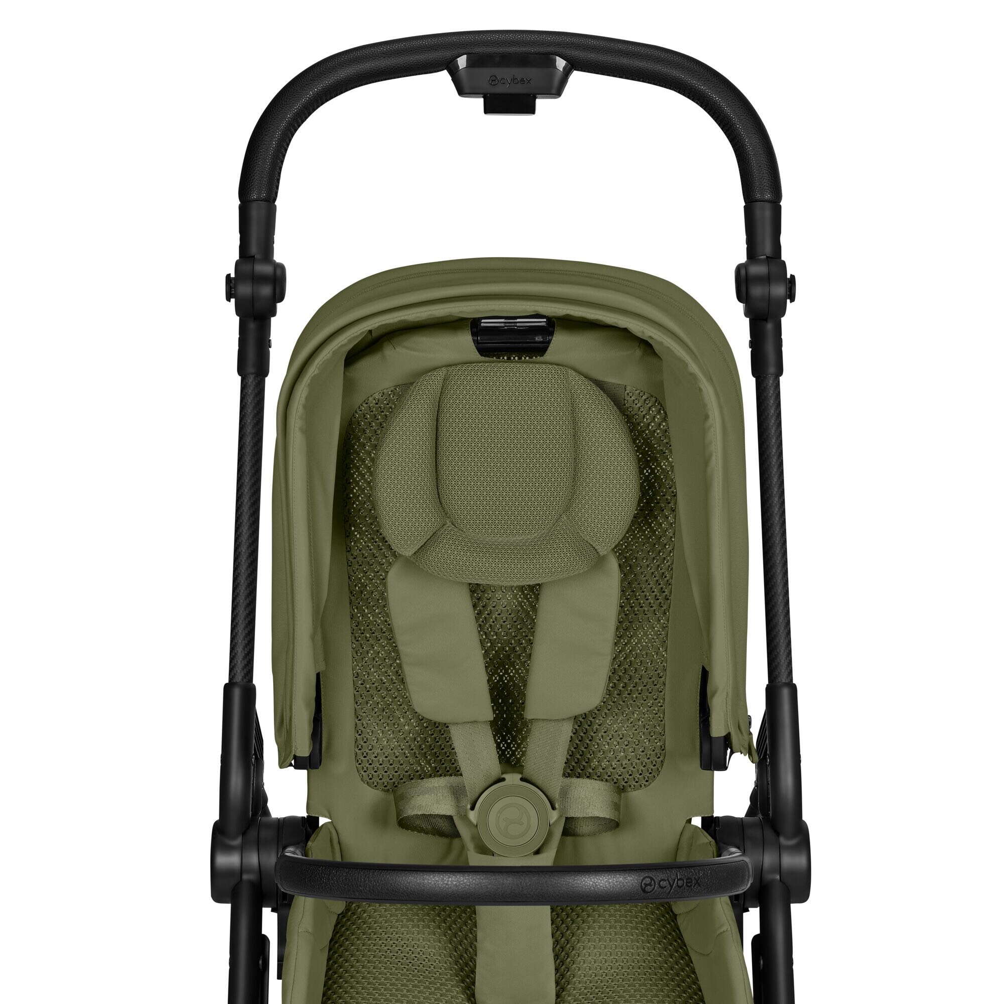 Коляска прогулянкова Cybex Melio Carbon, зелена бампер ручка